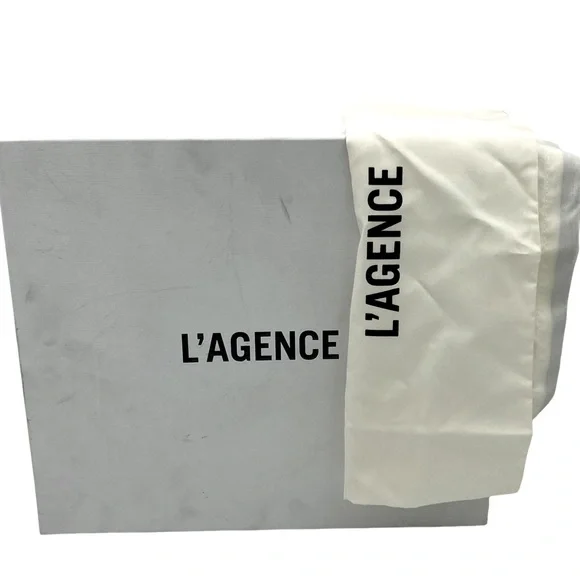 NIB L'Agence Aimee Beige Suede Ankle Boot - Sz 37.5 = US 7.5 - Picture 13 of 13